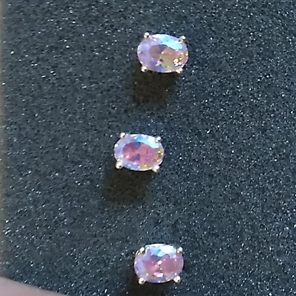 Mystic Pink SS 925 Ring & Earring set - Picture 2 of 4